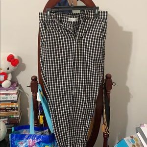 Hollister Gingham Ankle Pants